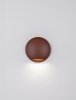 Kinkiet zewnętrzny LED kolor rdzawy okrągły wypukły minimalistyczny nowoczesny IP65 DONVELA LE75304 Luces Exclusivas